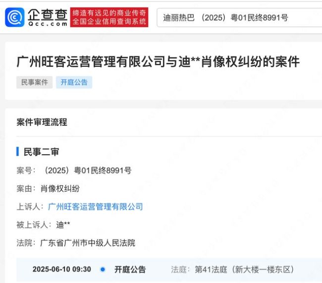 邓氏阿嬷手作就侵权迪丽热巴案上诉
