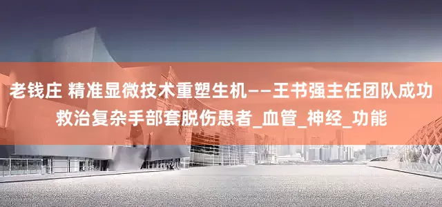 老钱庄 精准显微技术重塑生机——王书强主任团队成功救治复杂手部套脱伤患者_血管_神经_功能